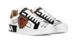 Calfskin Portofino sneakers with embroidery White - Image 2