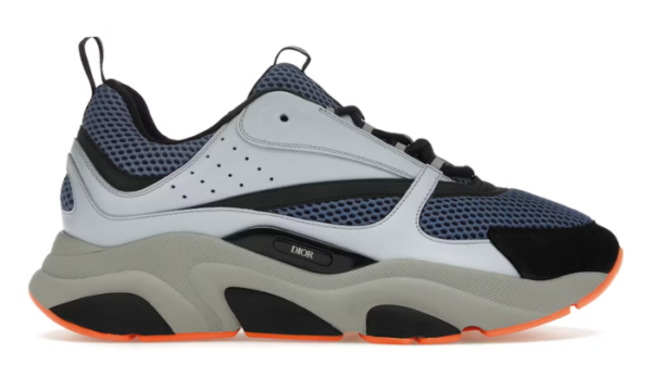 Blue Technical Mesh Light Blue Grey Orange - Image 2