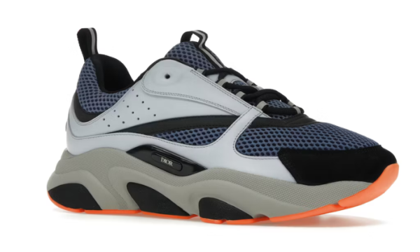 Blue Technical Mesh Light Blue Grey Orange - Image 3