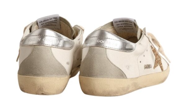 Super-Star stella in glitter oro e inserti in suede ghiaccio - Image 3