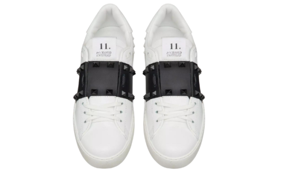 Rockstud calfskin sneakers - Image 3