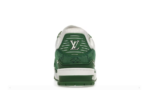 Trainer Green Monogram Denim White - Image 4