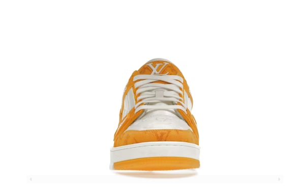 Trainer Yellow Monogram Denim White - Image 3