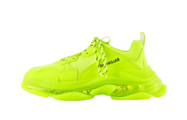 Triple S Clear Sole Fluo Yellow - Image 1