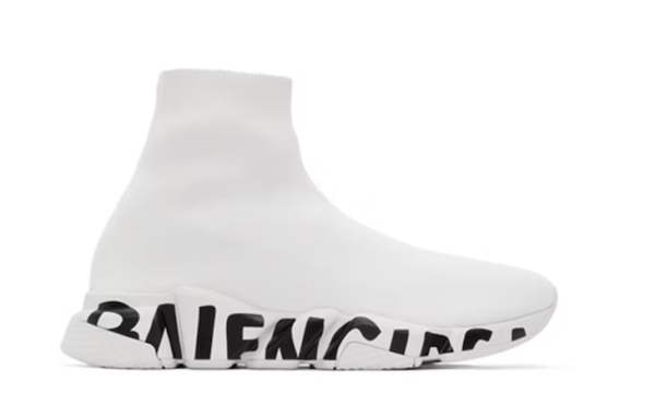 Speed Graffiti Trainers White Black - Image 2