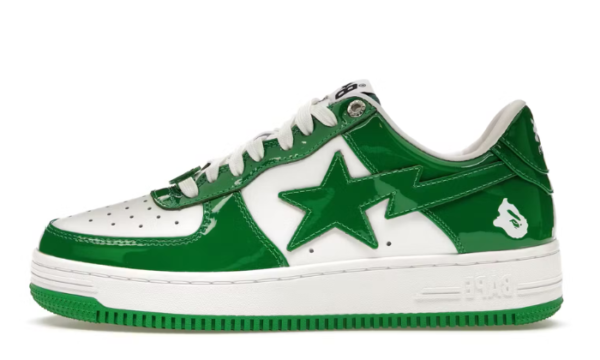 Patent Leather Green White - Image 1