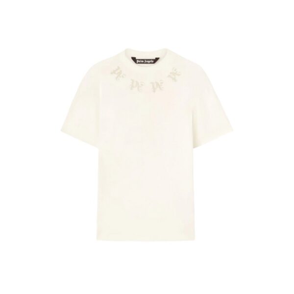 T-shirt Palm Angels Monogram Print Off White - Image 1