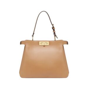 Ledertasche in Milchkaffee-Farbe 25.5cm