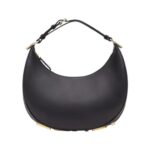 Schwarze Ledertasche  24.5cm