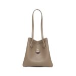 Umwandelbare Ledertasche in Taupefarbe  27cm