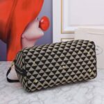 Symbole bestickte Stoff-Reisetasche Schwarz/Beige 50 cm - Image 5
