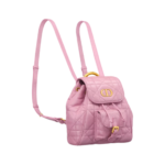 Hortensiaroze lamsleer met Macrocannage-motief 18cm - Image 2