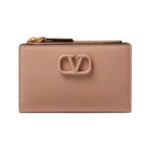 Vlogo Kalbsleder Kartenetui Rose Zimt 13.5cm