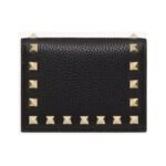 Small Rockstud Kalbsleder Schwarz 11.5cm