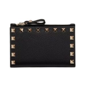 Rockstud Kartenetui Schwarz 13cm