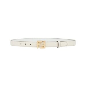 Riemen aus weißem Leder 2cm