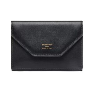 Envelope Mini Brieftasche in Schwarz 10.5cm