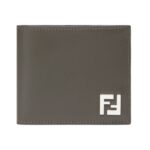 Bi-Fold Brieftasche mit Squared FF-Muster 9.5cm