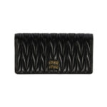 Gro?es Matelass?-Nappa-Leder Schwarz  18cm