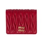 Kleine Matelass?-Nappa-Leder Rot 11.2cm