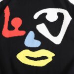 T-shirt Louis Vuitton LV Black Colorful Face - Image 3