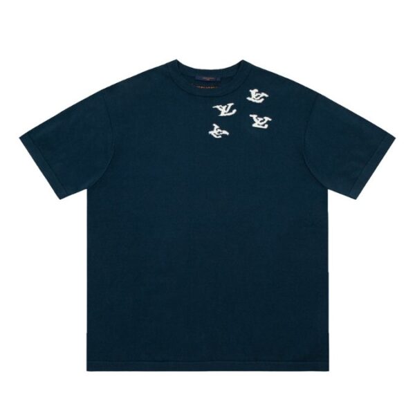 T-shirt Louis Vuitton LV Blue Jazz Design - Image 1
