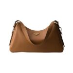 Aim?e gro?e Lederschultertasche Karamell 23cm
