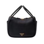 Darling Lederhandtasche in Schwarz 18cm