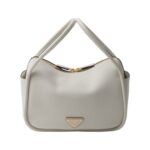Lederhandtasche in Wei? 18cm