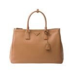 Extra-gro?e Galleria Ledertasche in Natur 22.5cm