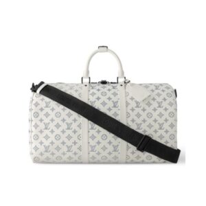 Keepall Bandouli?re wei? 50cm