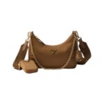 Re-Nylon-Tasche in Brandy 18cm