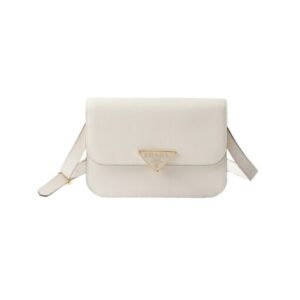 Saffiano Leder-Schultertasche mit ?berschlag 15cm