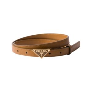 Saffiano-Lederg?rtel Karamell 1.5cm