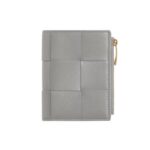 Intreccio zweifarbige Nappa-Leder-Geldb?rse in Sterling 11.5cm