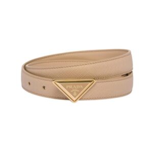 Saffiano-Leder Sandbeige 2cm