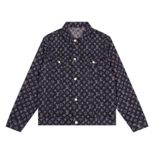 Jacket Louis Vuitton Black Monogram Denim
