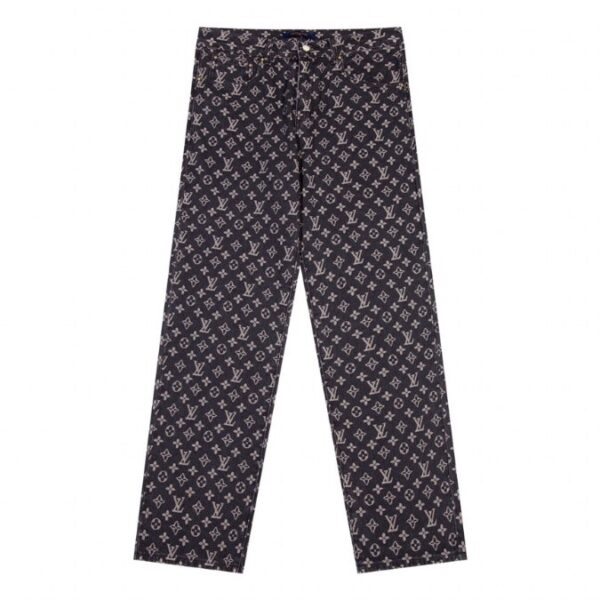 Jeans Louis Vuitton Black Monogram Denim - Image 1