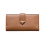 Leder-Geldb?rse in Cognac 18cm
