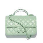 Mini Flap Tasche mit oberem Griff