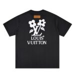 T-shirt Louis Vuitton LV Floral Black Print