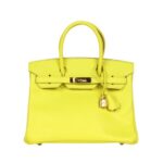 Limette Epsom Gold-Hardware 30cm