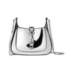 Jackie Notte Silbernes Metallic-Leder 19.5cm
