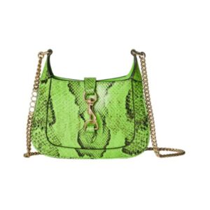 Mini-Tasche aus Pythonleder 19.5cm