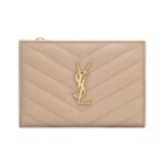 Cassandre Matelass? Fragments Bifold-Geldb?rse aus Grain de Poudre-Leder 13cm