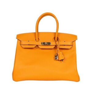 Jaune d?Or Candy Epsom mit Permabrass-Beschl?gen 35cm