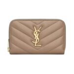 Cassandre matelassierte M?nz-Karten-Brieftasche aus Lammleder 11cm