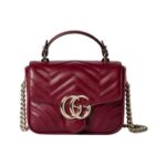 GG Marmont Mini-Tote-Tasche Rosso Ancora Rot 17cm