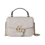 GG Marmont Mini-Tote Hellgrau 17cm