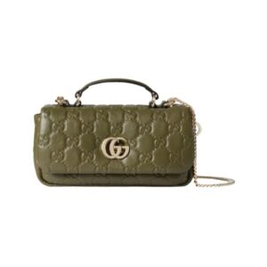 Gr?ne gepolsterte Milano Mini-Tote-Tasche 21.1cm
